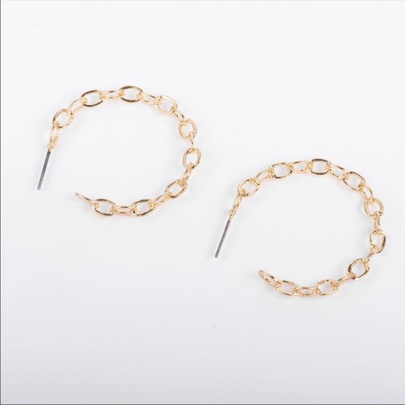 💕 linked hoop earrings 💕 - Picture 6 of 6